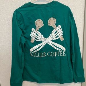 Dutch bro -killer coffee green long sleeve